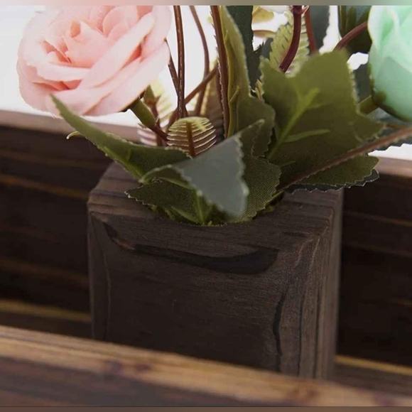 Rustic Bathroom Toilet Topper with artificial plants - Picture 3 of 3